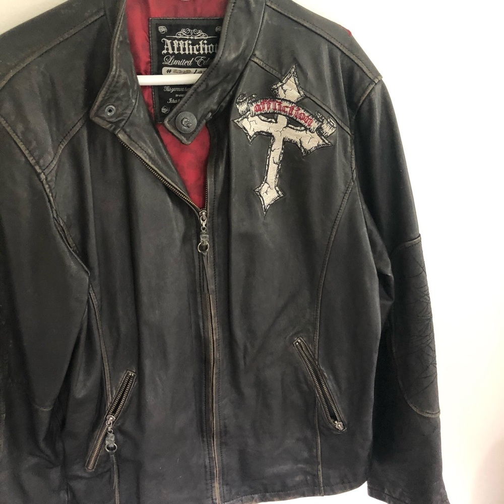 Affliction leather jacket